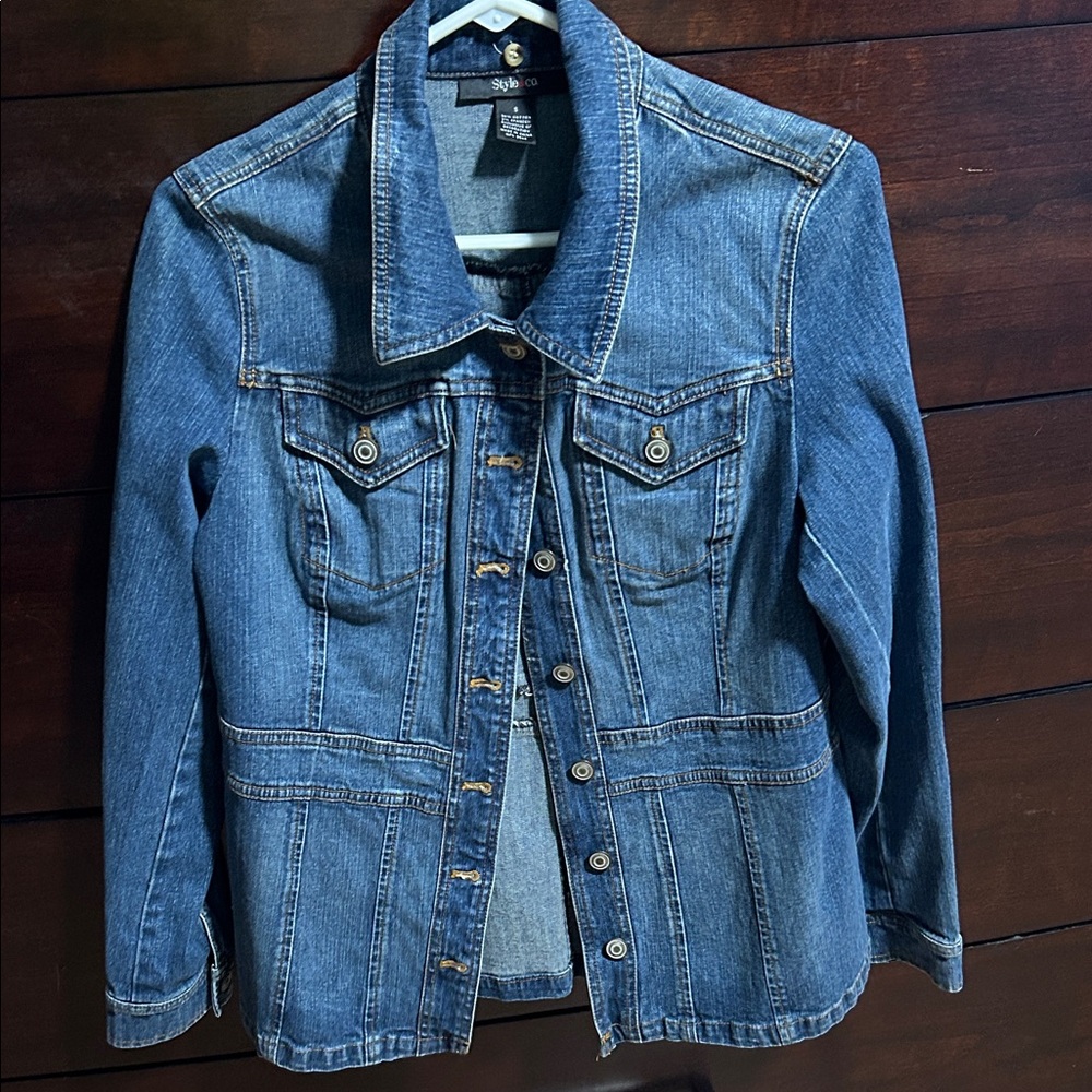 Style & Co. Blue Denim Jacket
